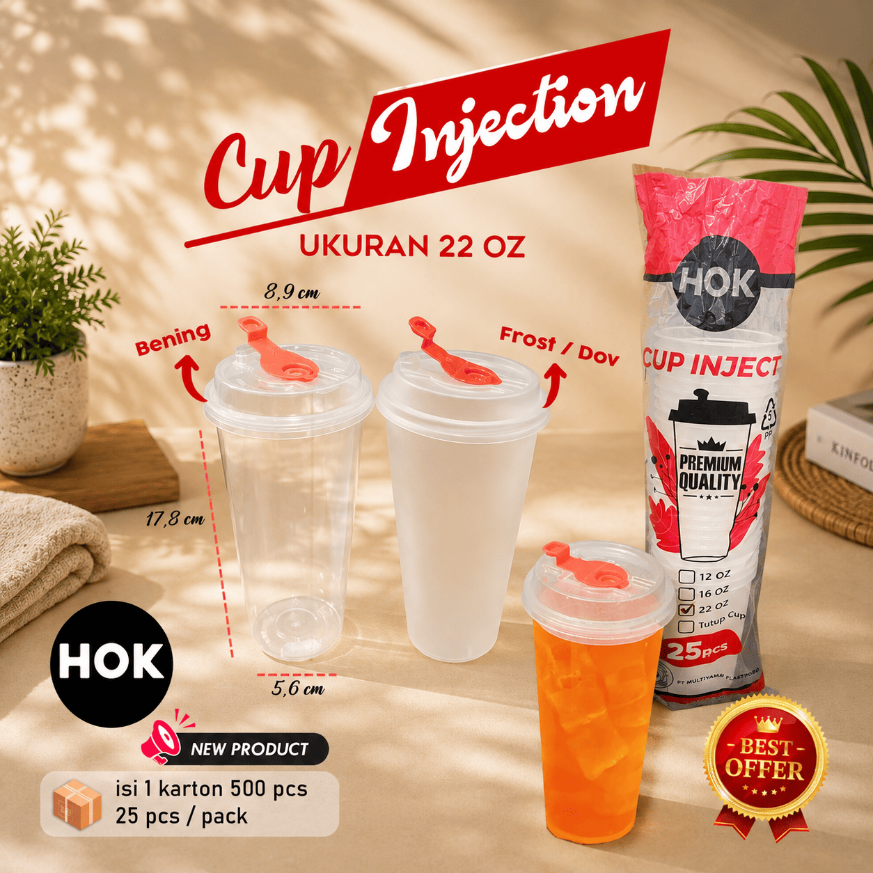 Gelas Inject Bening & Frost