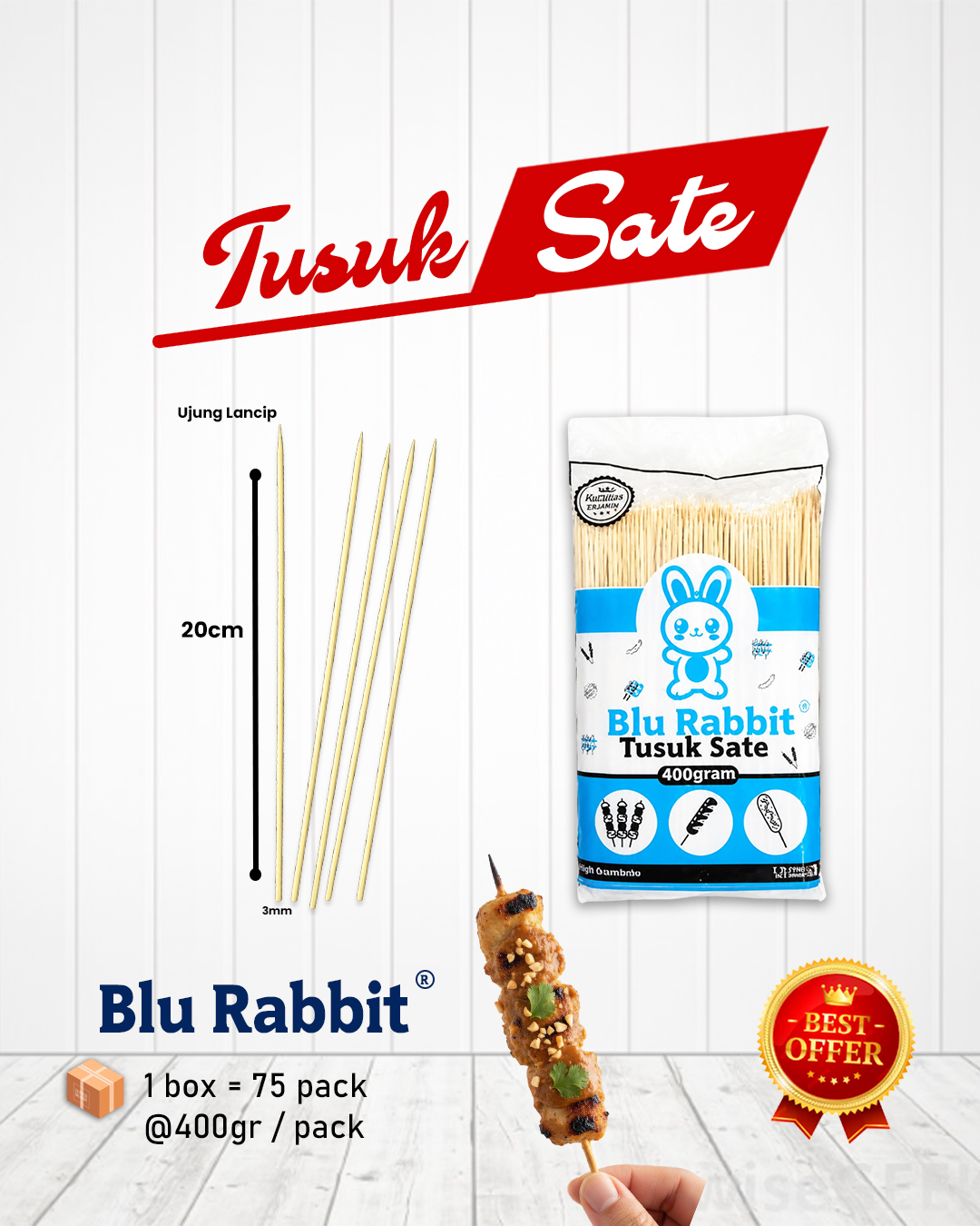 Tusuk Bambu Sate