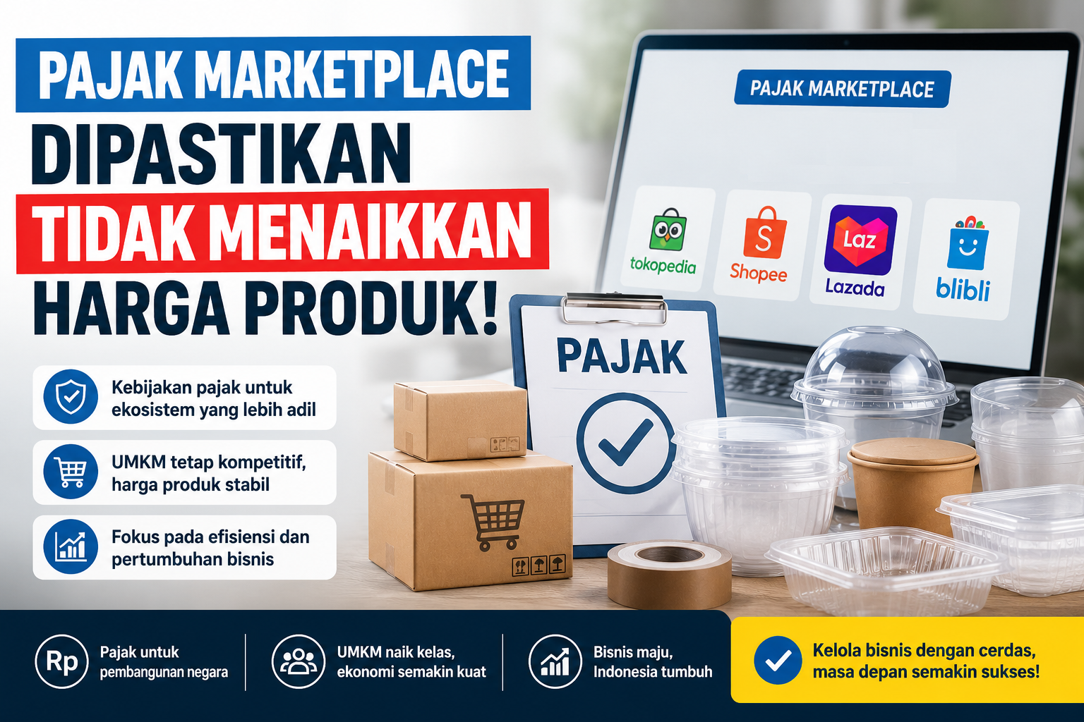 Kebijakan Pajak Marketplace Mulai Berlaku, Pelaku UMKM Diminta Tetap Fokus pada Efisiensi Bisnis