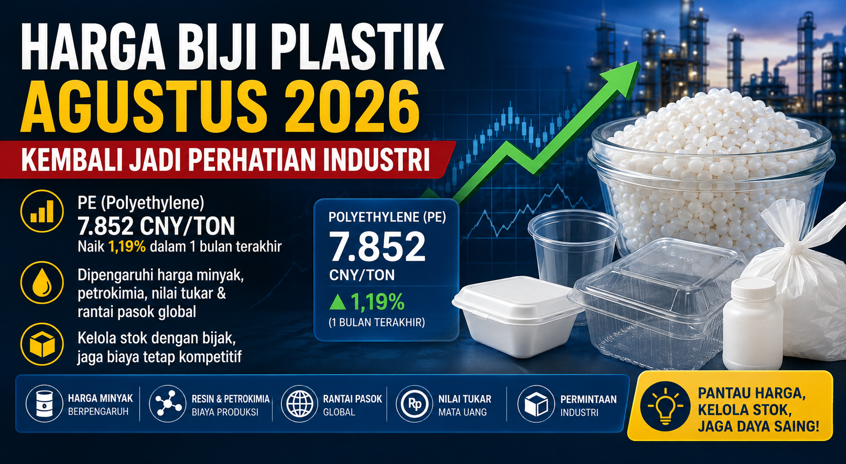 Harga Biji Plastik Agustus 2026 Kembali Jadi Perhatian Industri, Kenapa???
