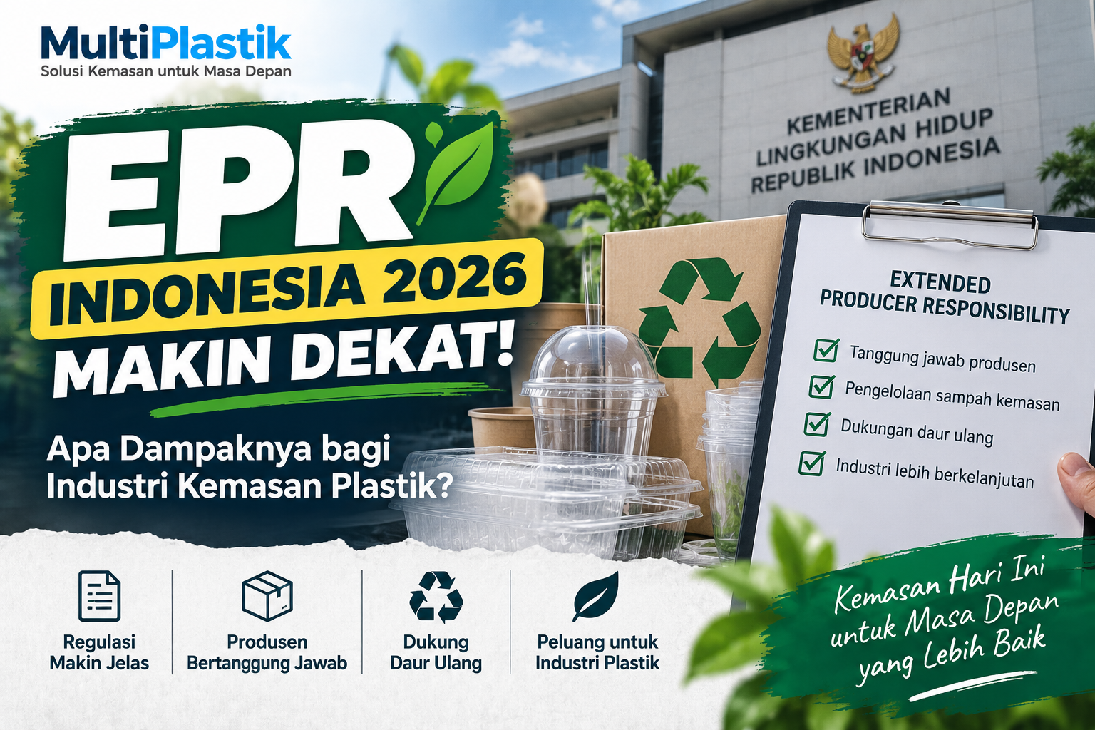 EPR Indonesia 2026 Makin Dekat, Apa Dampaknya bagi Industri Kemasan Plastik?