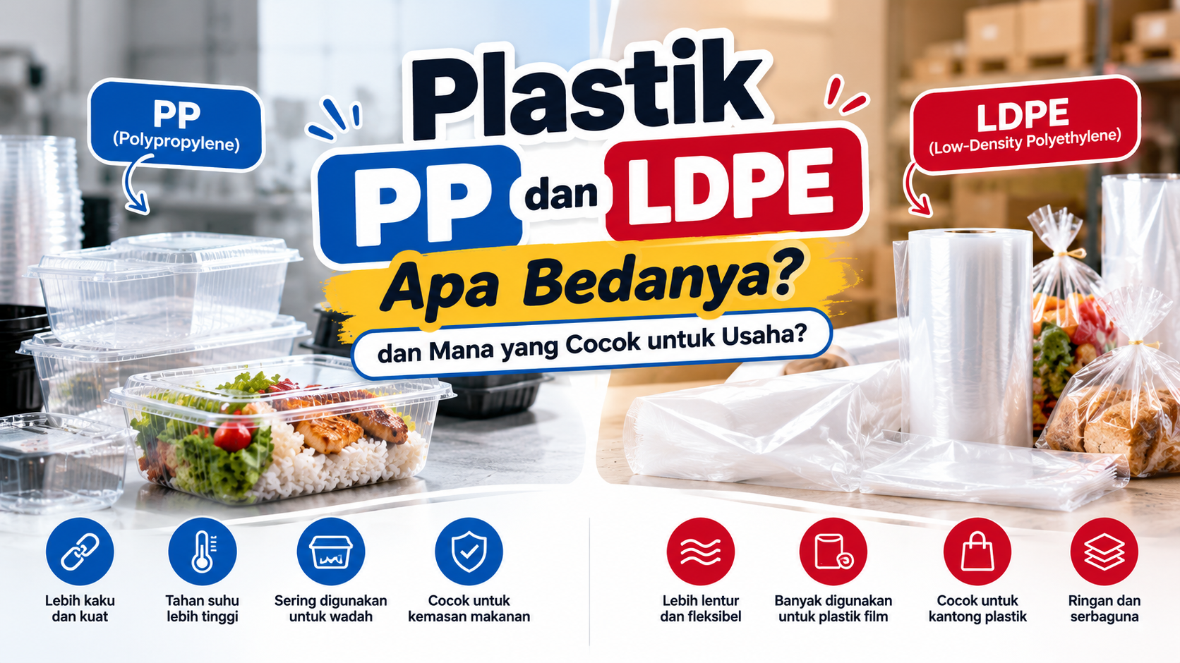 Plastik PP dan LDPE: Apa Bedanya dan Mana yang Cocok untuk Usaha?