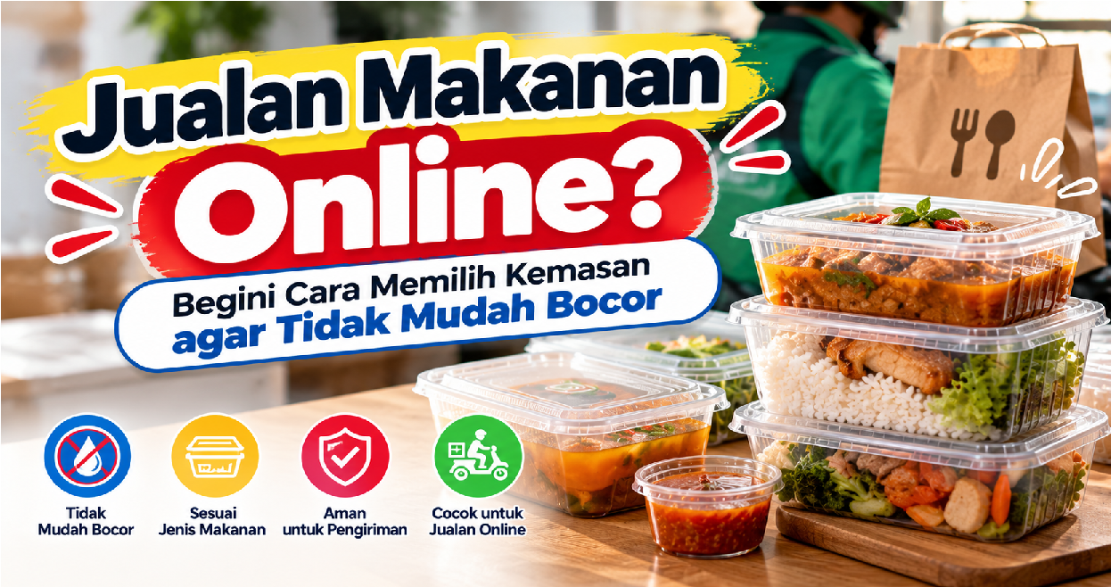 Jualan Makanan Online? Begini Cara Memilih Kemasan agar Tidak Mudah Bocor