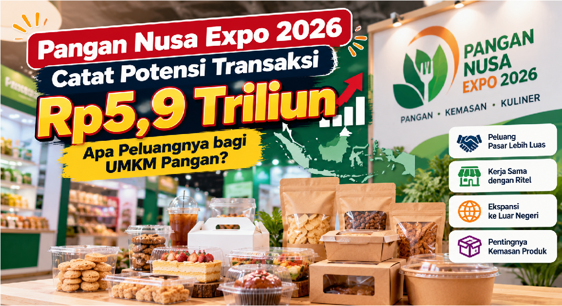 Pangan Nusa Expo 2026 Catat Potensi Transaksi Rp5,9 Triliun, Apa Peluangnya bagi UMKM Pangan?