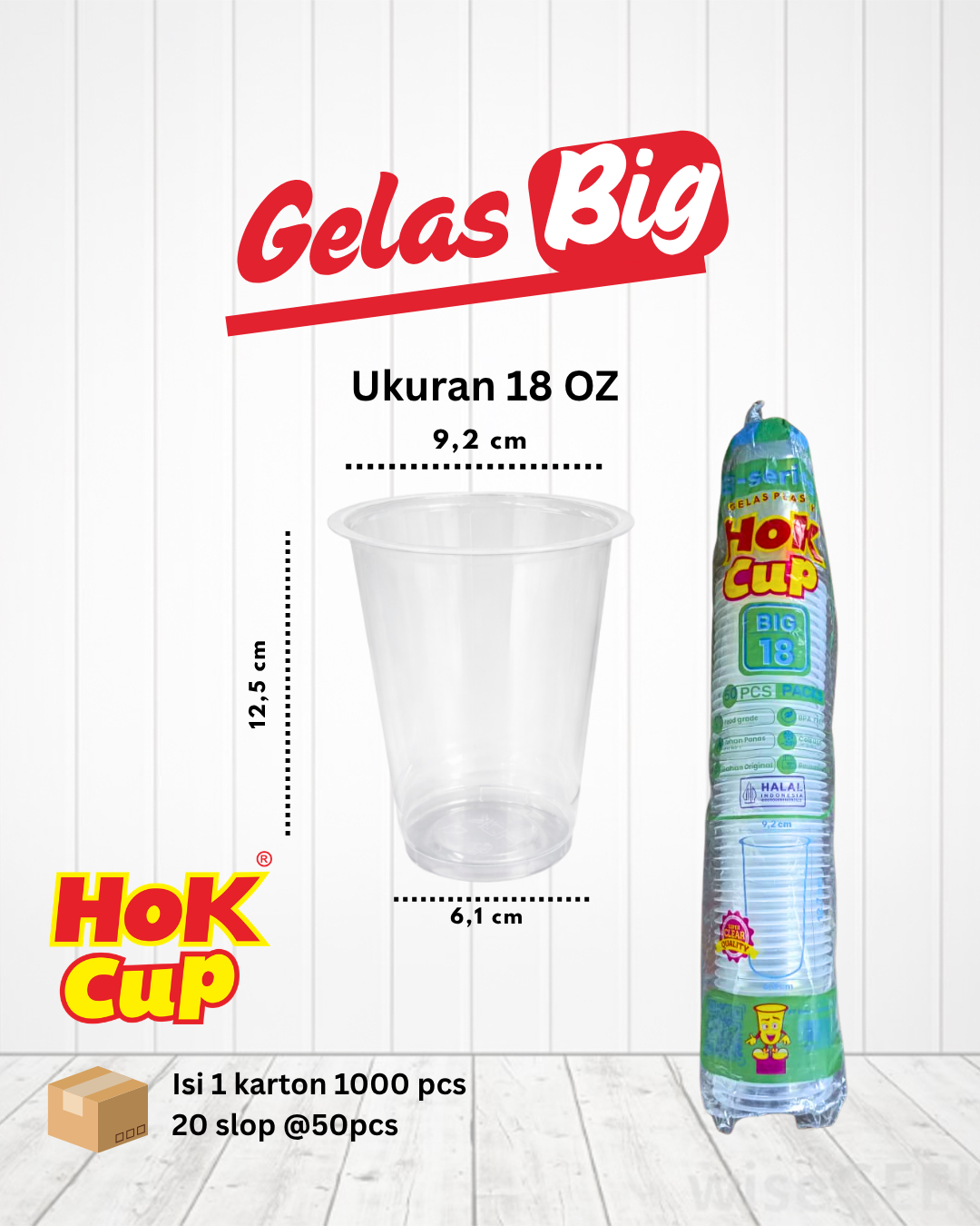 Gelas Big 18 Oz