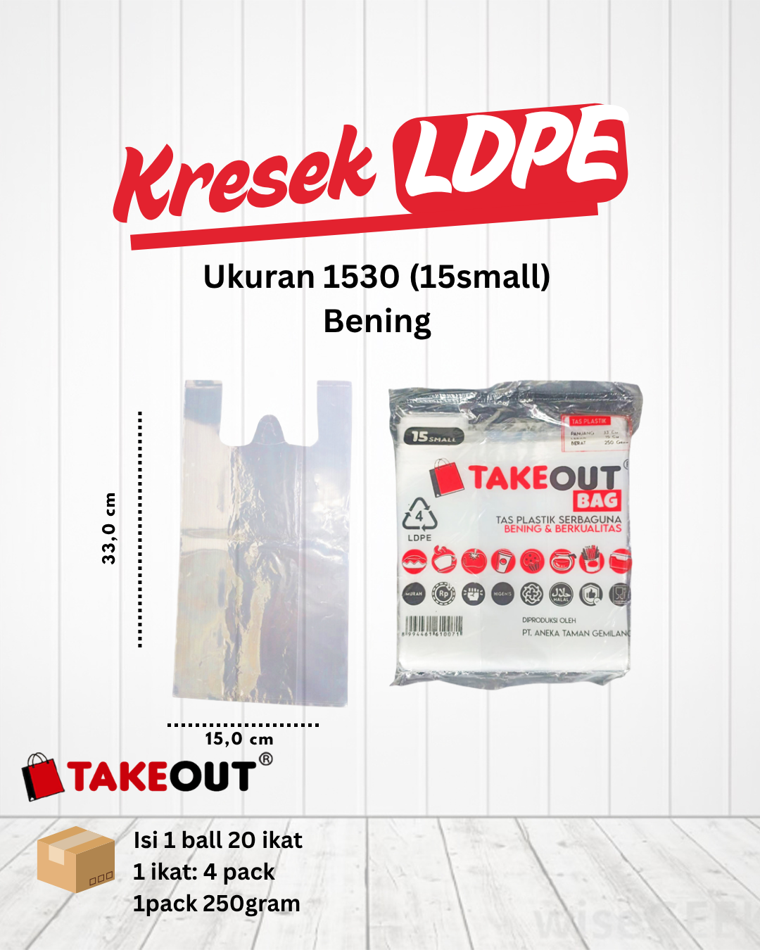 Plastik Kresek LDPE 1530