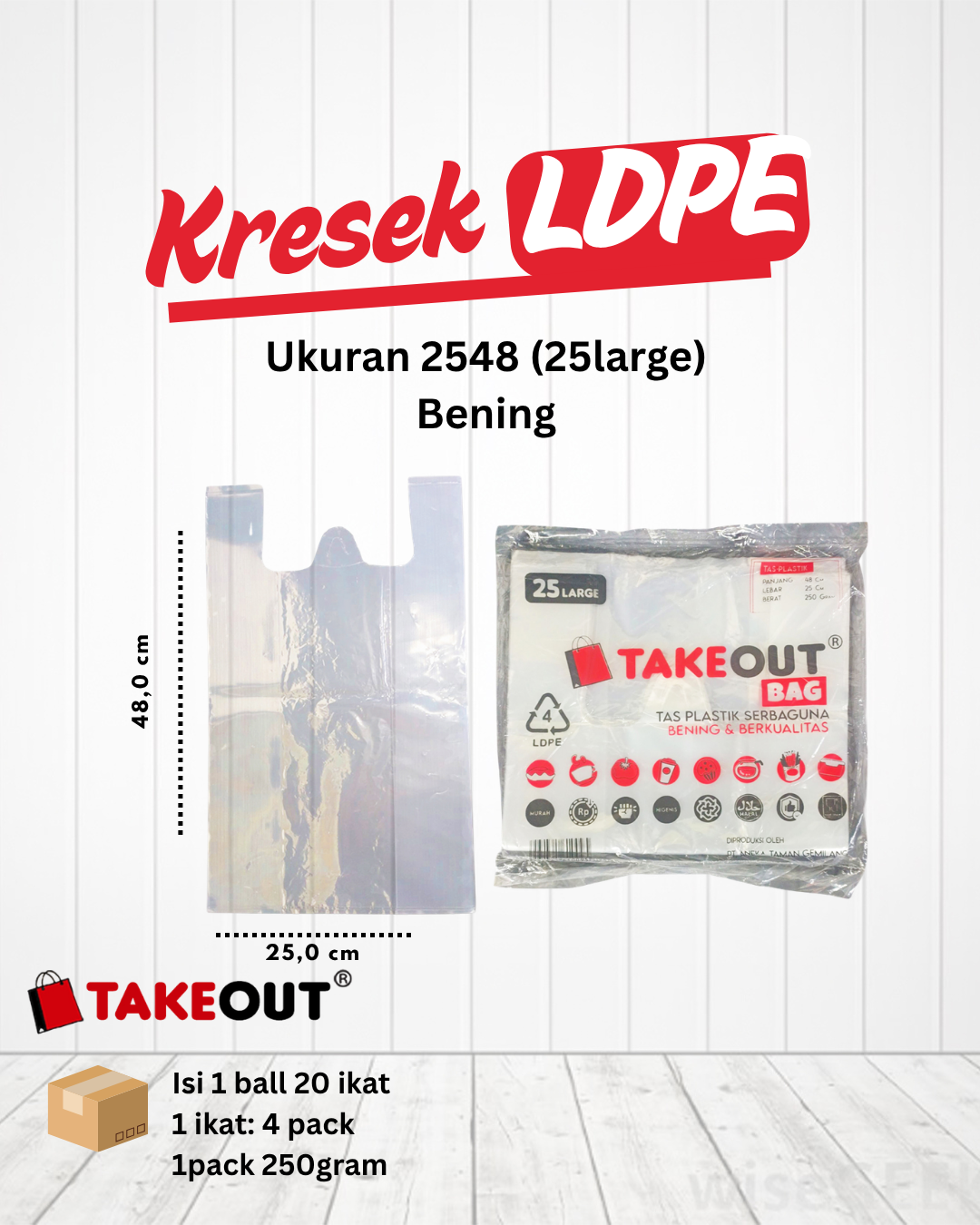 Plastik Kresek LDPE 2548