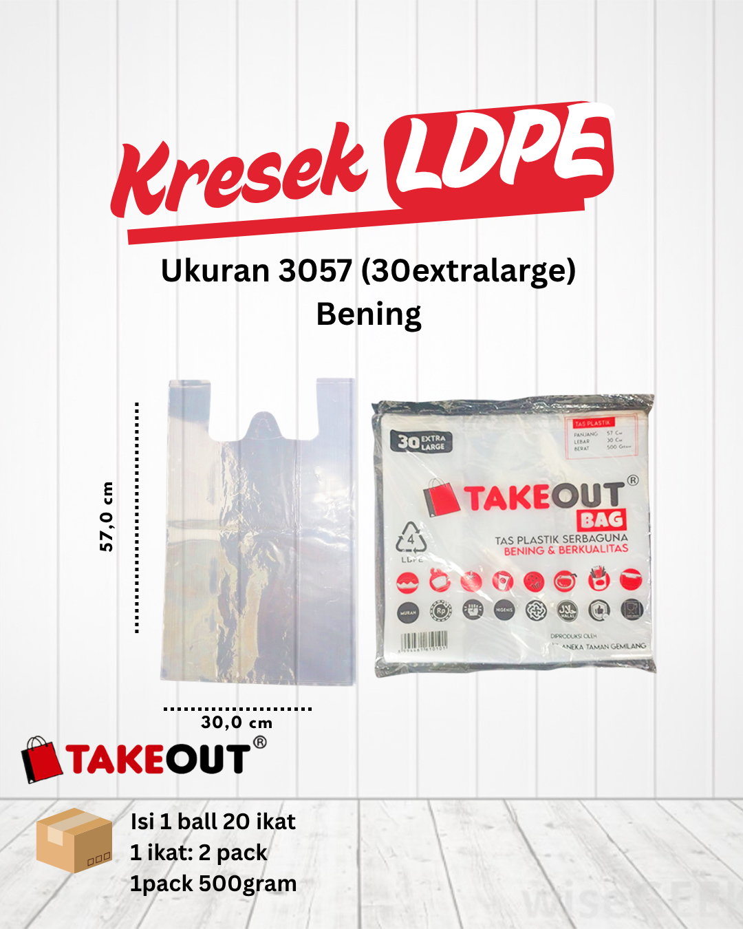 Plastik Kresek LDPE 3057