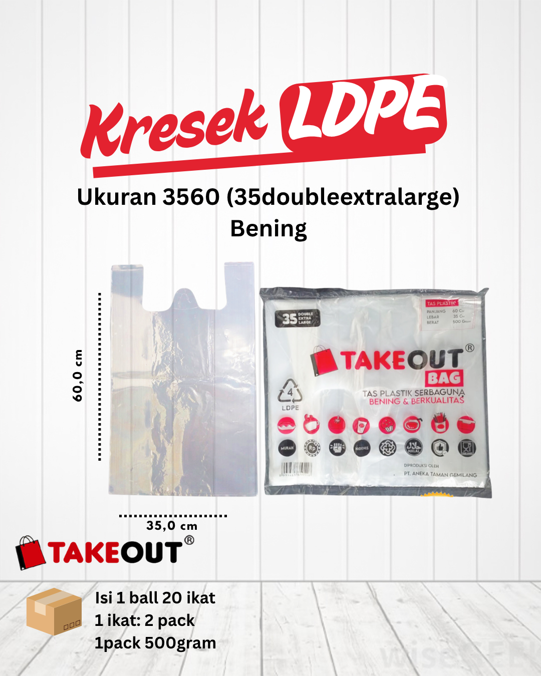 Plastik Kresek LDPE 3560