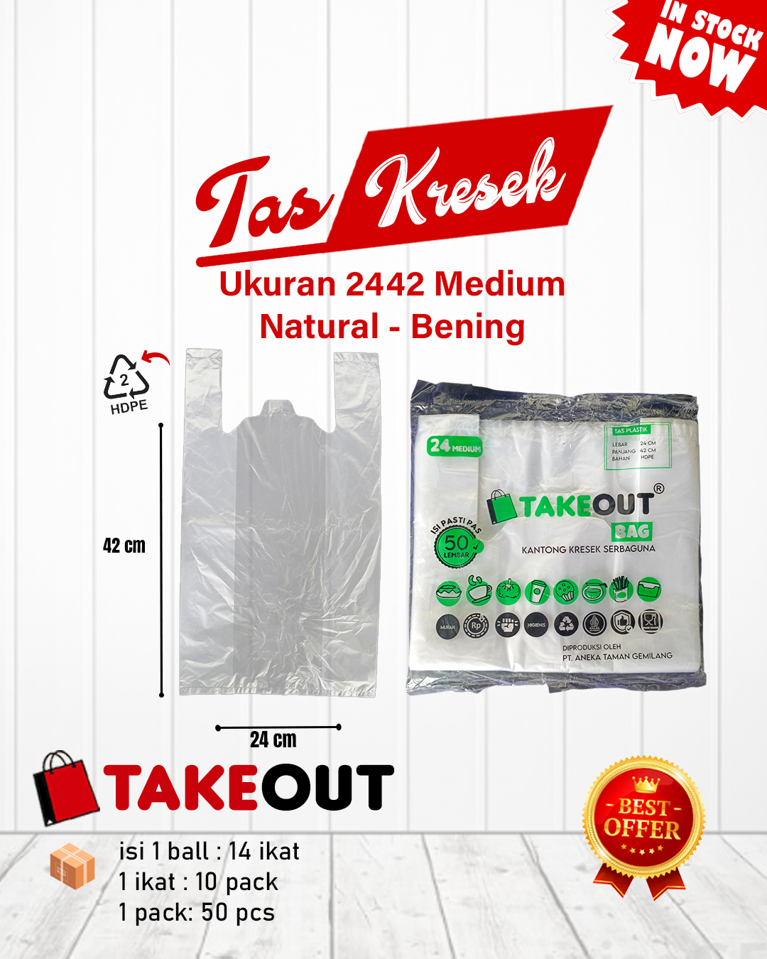 Plastik Kresek HDPE 2442