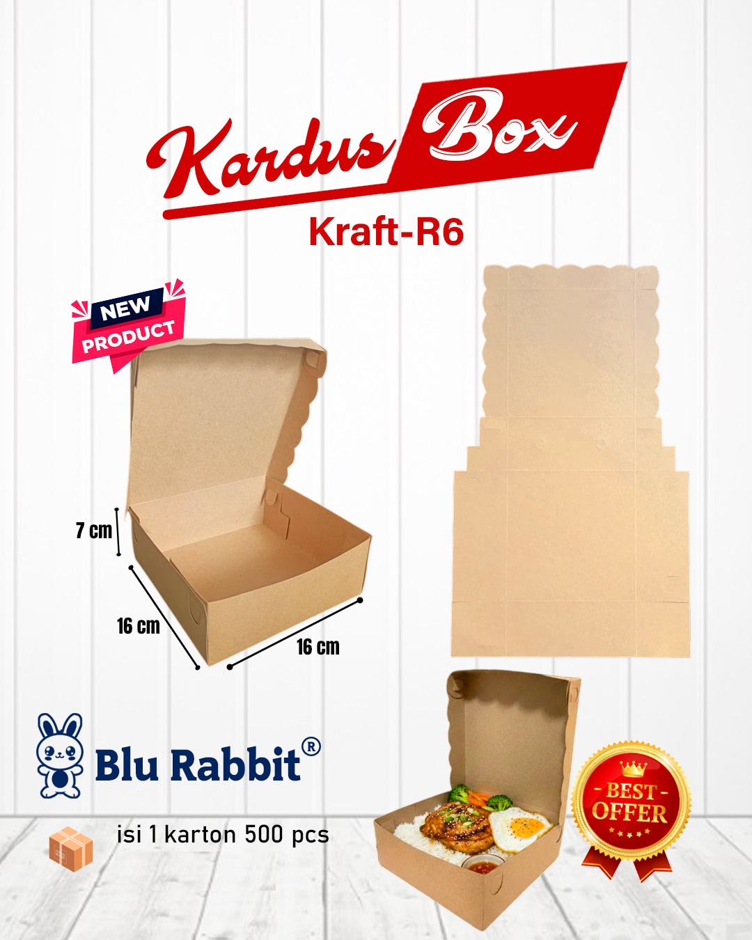 Kardus Box R6 Kraft