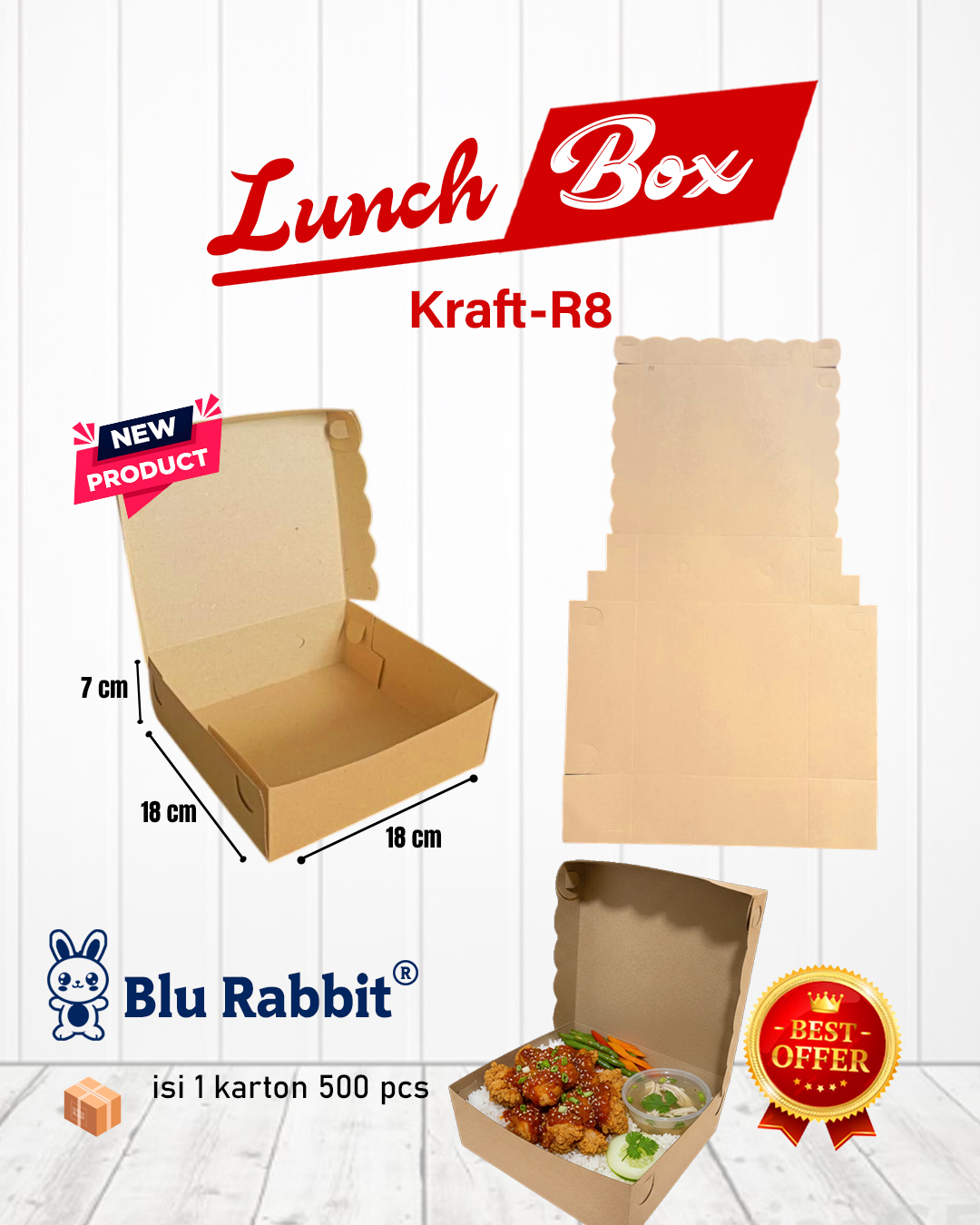 Kardus Box R8 Kraft