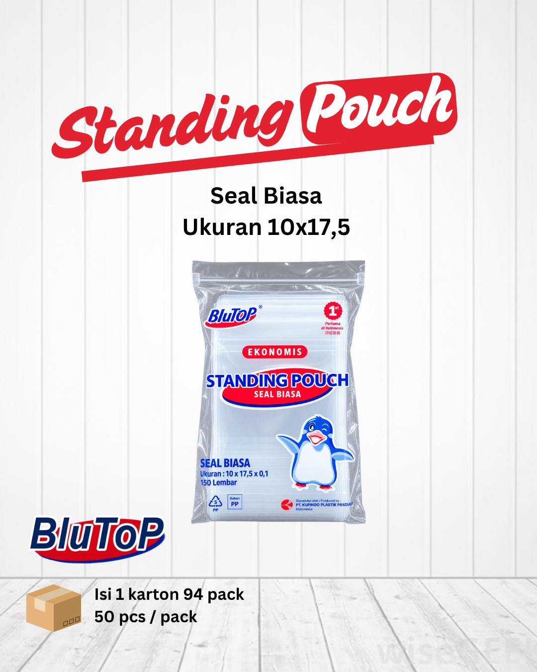 Standing Pouch 10 x 17,5 Seal Biasa