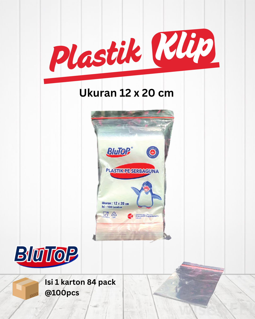 Plastik Klip 12 x 20