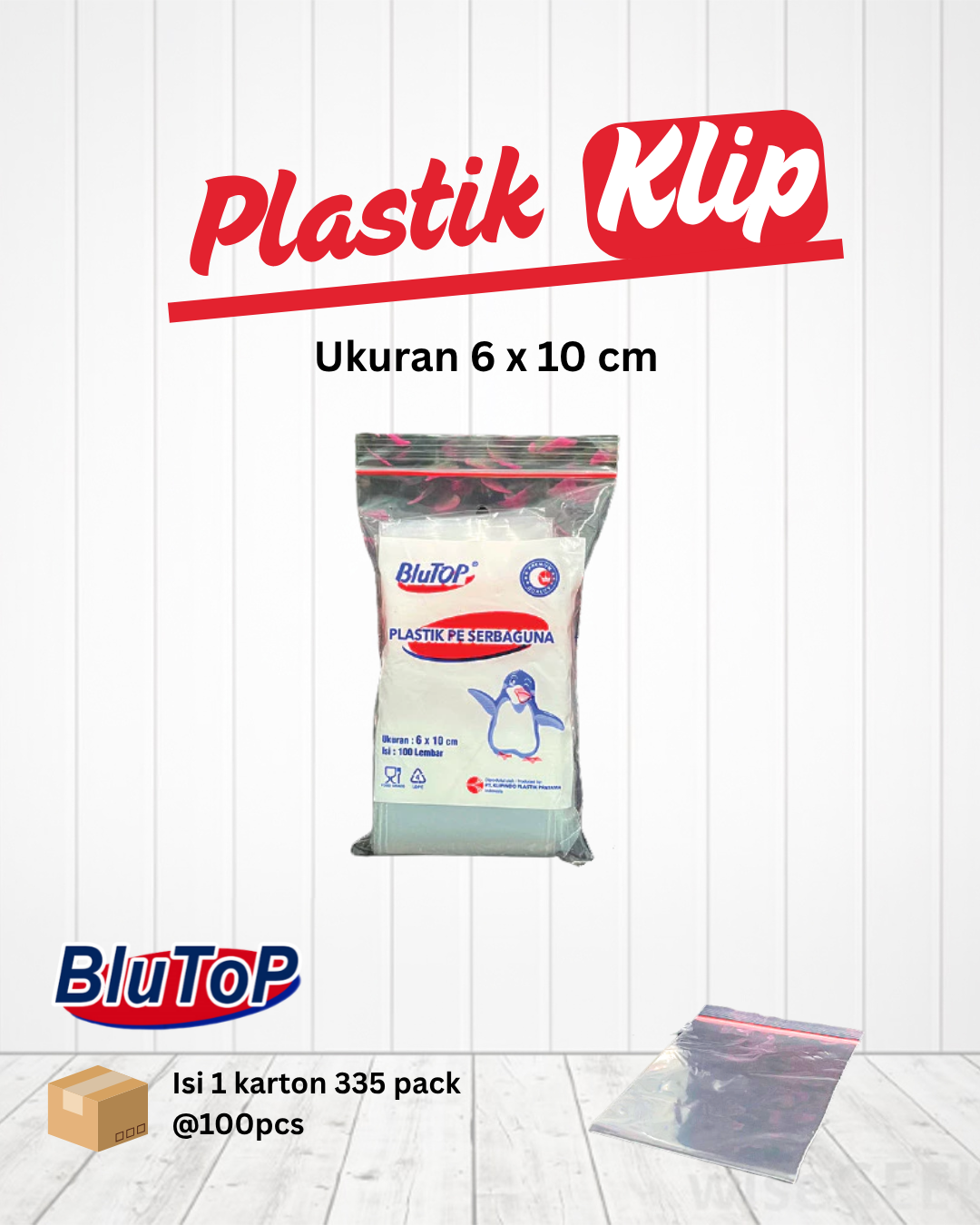 Plastik Klip 6 x 10