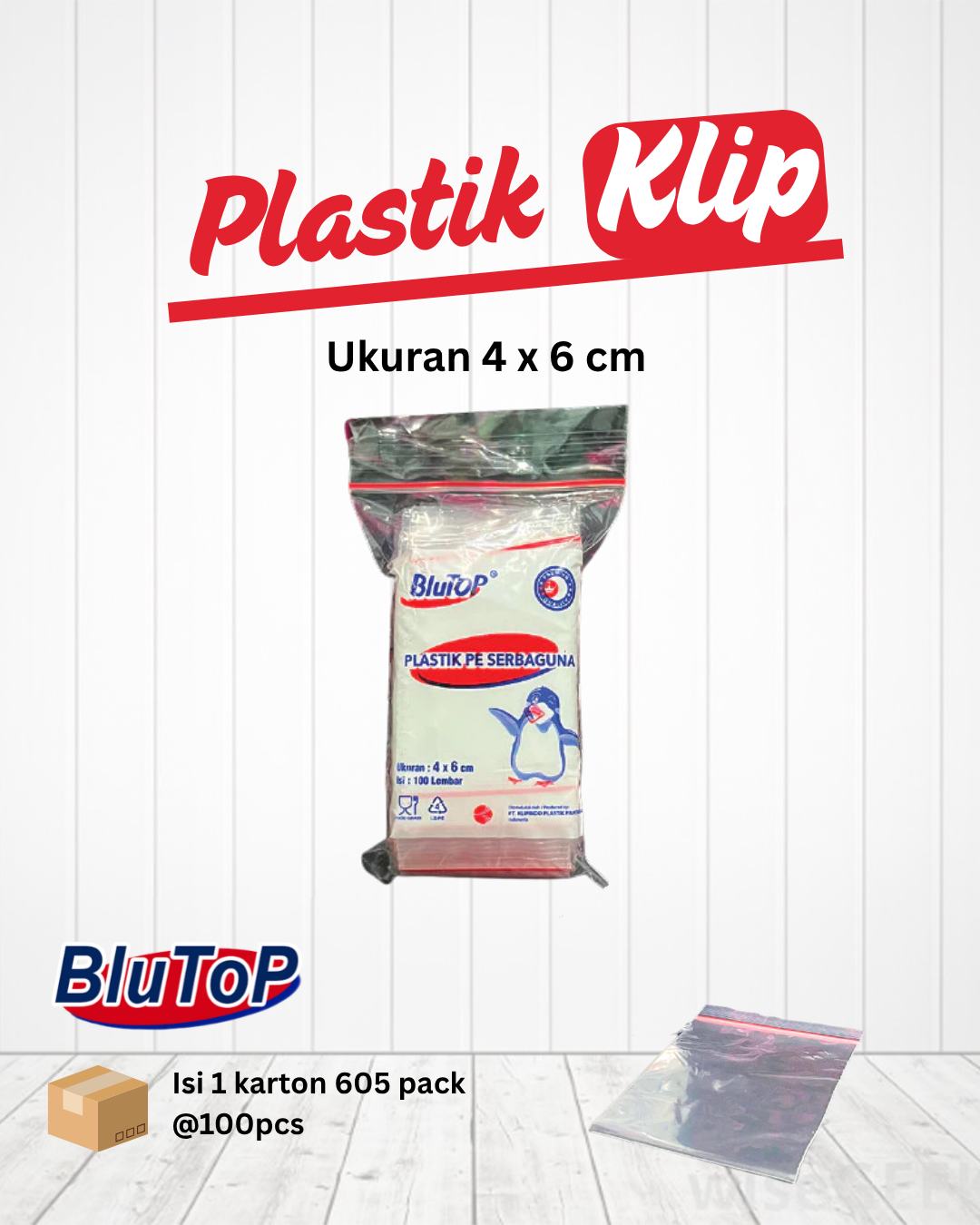 Plastik Klip 4 x 6