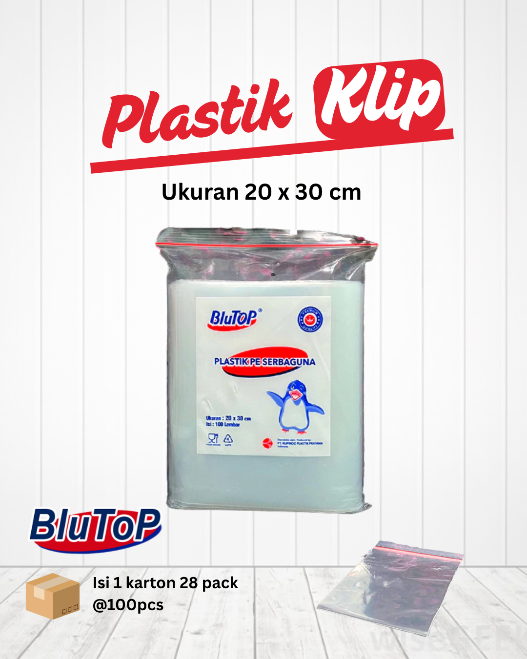Plastik Klip 20 x 30