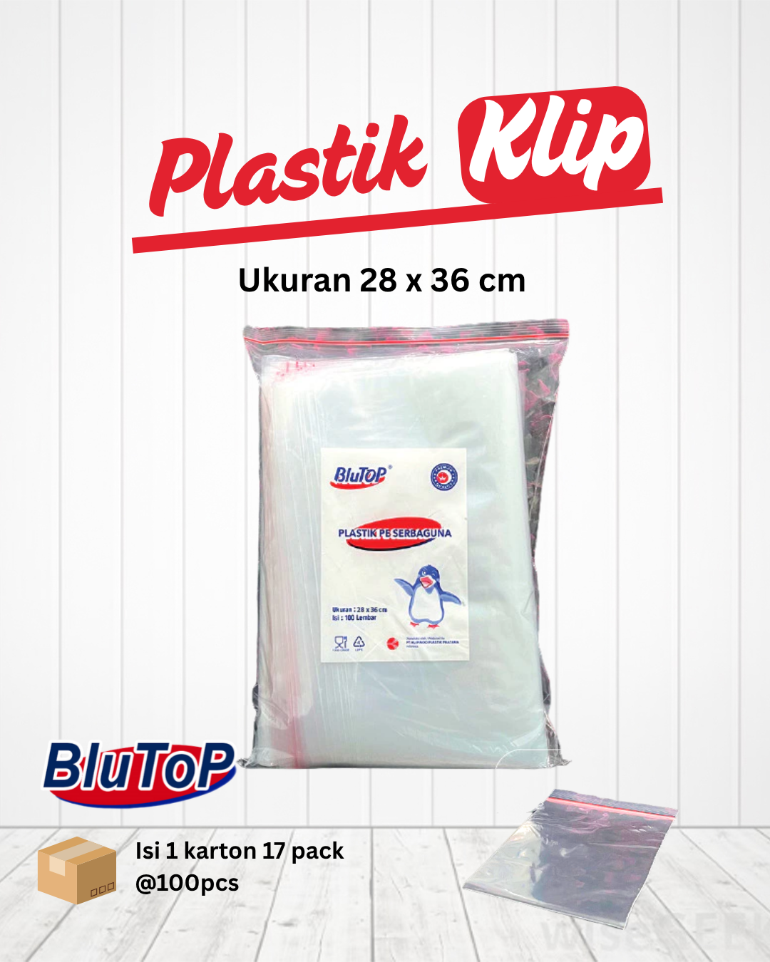 Plastik Klip 26 x 36