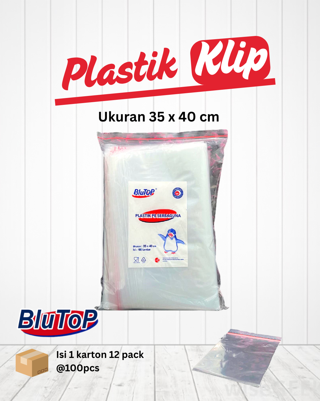 Plastik Klip 35 x 40