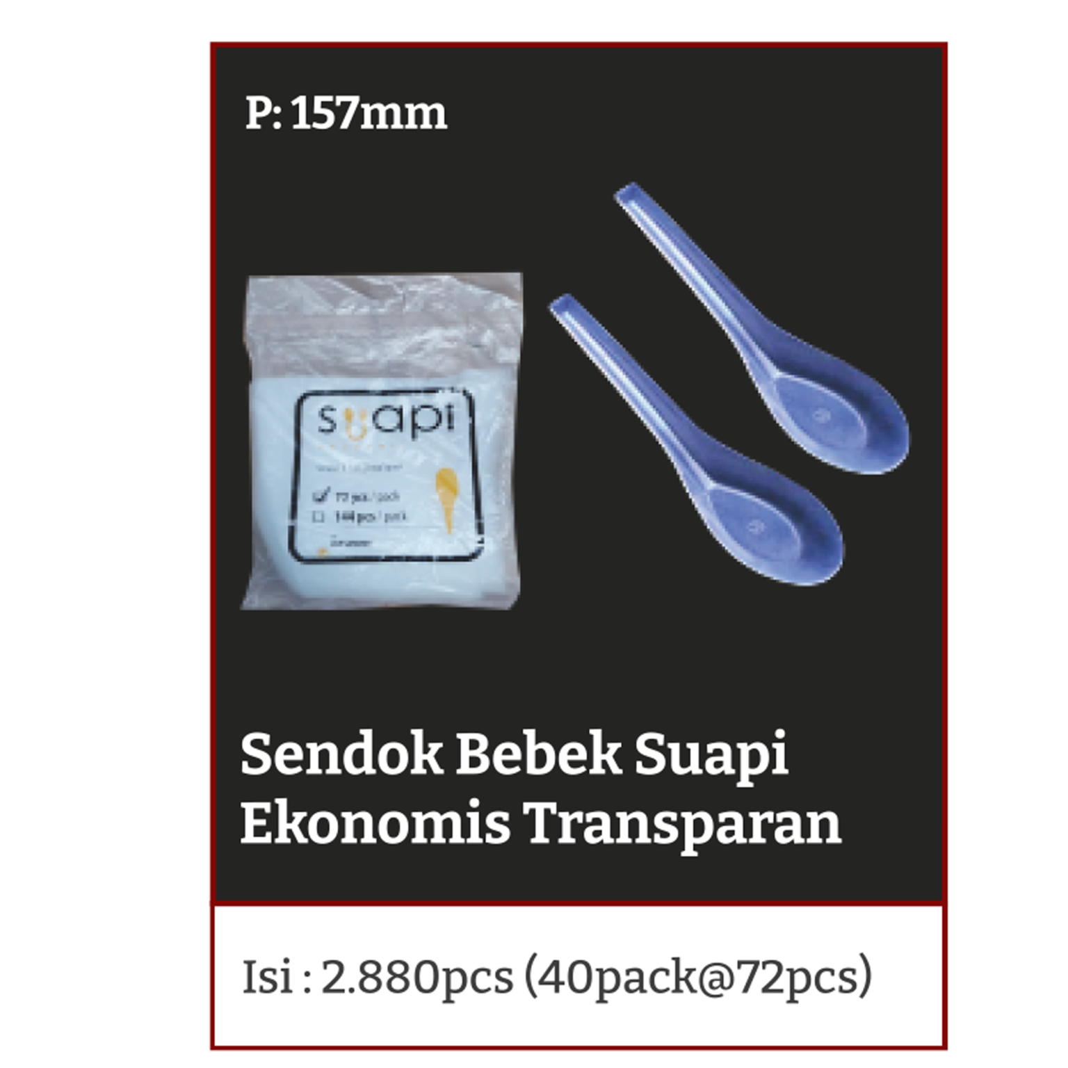 Sendok Bebek Eco Multi Plastik